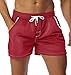DESMIIT Men's Mesh Pocket Short Red US Small Asia L Waist:30"-32"
