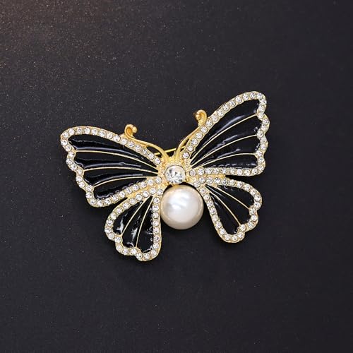 Image of Butterfly Brooch for Women, Insect Butterfly Pins Shawl Pin Clip Flashing Butterfly Jewelry Fashion Brooch Wedding Accessories Sweater Scarf Brooch for Women