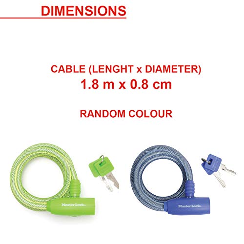 Master Lock 8212EURDPRO Lucchetto Bici [Chiave]