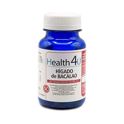 H4U Hígado De Bacalao 60 Cápsulas Blandas De 800 Mg