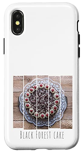 Carcasa para iPhone X/XS Tarta selva negra de nata para pasteleros y golosos