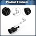 INFINAUTO Turbo Sound Muffler Pipe Whistle, Rear Tailpipe L Car Motorcycle Roar Maker Aluminum Black, 1 Set