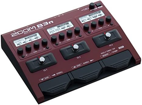 Zoom B3n Bass Guitar Multi-Effects Processor Pedal, With 60+ Built-in effects, Amp Modeling, Stereo Effects, Looper, Rhythm Section, Tuner