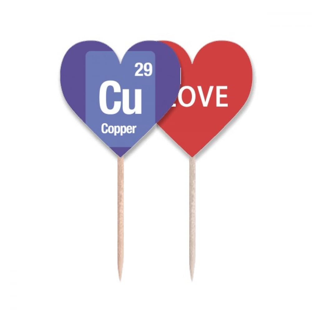 Cure-dents en cuivre avec gravure cœur et drapeau, cure-dent réutilisable de poche