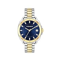 Coach Women's Tatum 14504160 Qtz Basic Calendar Watch, Navy Dial, 34mm