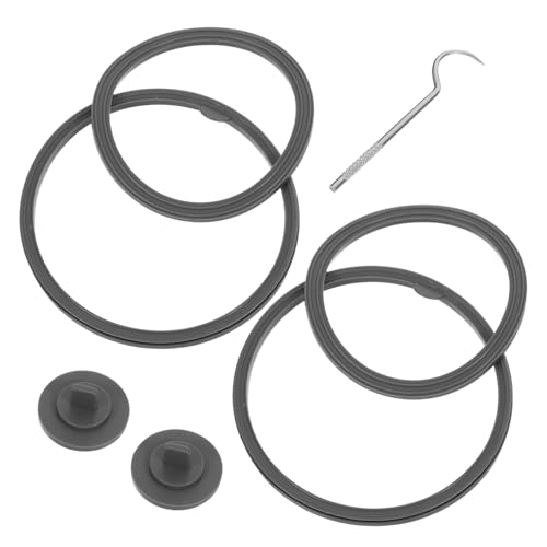 KICHOUSE 7 Juntas de Repuesto para Botellas Mezcladoras Eléctricas, Juntas de Silicona con Gancho, Sellado Resistente para Tapa de Licuadora, Accesorios para Batidor de Proteínas, Aptas