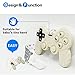 Cool Remote Game Control Teething Toy for Babies 0-6 6-12 Months,Game Controller Teether for Gamer Parents,Baby's First Valentines Day Gifts,Silicone Remote Chew Toys（White