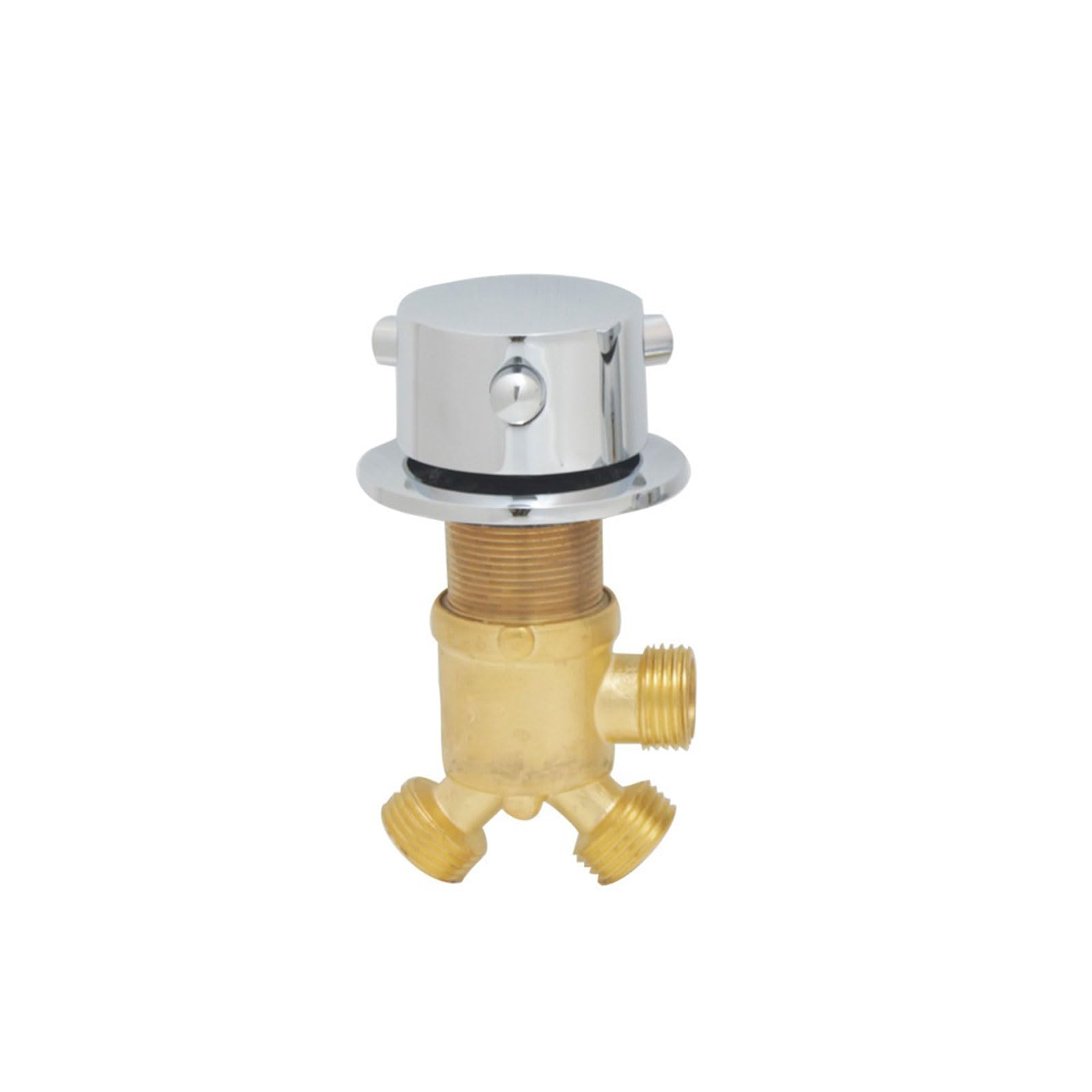Msioytog A 1/2" Tub Faucets Valves Easily Switches Between Hot Cold Water Shower Bathtub Faucets Switches Mixers Valves Hot Nd Cold Water Bathroom Tap