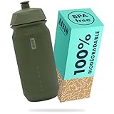 eco bouteille tupperware 500 ml Grâce à l'utilisation de polyéthylène bio de haute qualité, le bidon est non seulement durable, mais aussi biodégradable à 100 % et fabriqué en Europe. De plus, la gourde AARON est livrée dans un carton sans plastique.