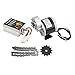 Tbest 12V 350W Geared Motor, Electric Motor Kit 12V 500W Brushed Controller 13T Gear 38 Links Chain Kit for Electric Tricycles