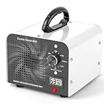 Ozone Generator, 60000 mg/h High Capacity Ozone Machine, Air Purifier with Temperature Humidity Display for 320㎡ Room, Odor Eliminator for Home, Car, Office, Smoke, Pet Odours