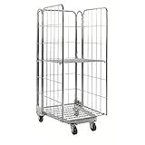 2 Bock- und 2 Lenkrollen, Lenkrollen mit Feststellbremse