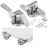 Rumfo Alloy Replacement Toilet Seat Hinge Toilet Mountings Set with Bolts and Nuts For Toilet Accessories