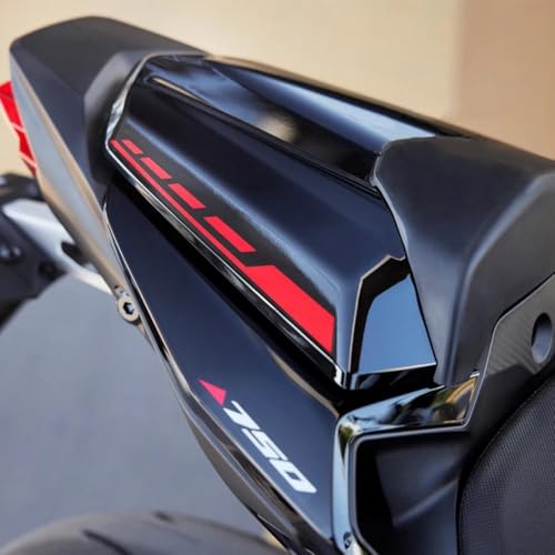 Pasuje do CB750 Hornet 2023-2024 osłona tylnego siedzenia motocykla pokrywa owiewki Spoiler motocyklowy(Matte Black Red)