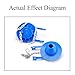 BE-TOOL Toilet Flappers Replacement Compatible for 2-Inch Flush Valves,Water Saving, High Performance Rubber Toilet Flapper Easy to Install,Blue, POM Chain