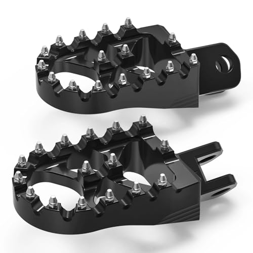 Repose-pieds en aluminium de 57mm FIXCOR Black pour Suzuki DR-Z 400S durable