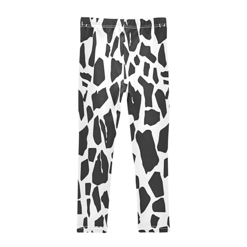 Toddler Girls Leggings Printed Yoga Pants Leggings Graffiti White Black for Kids2