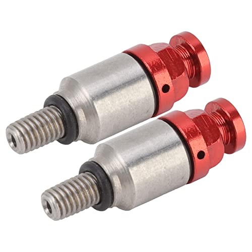 Motorrad Gabel Entlüfter Druckentlastung, 2 Stück M5x0.8 Aluminiumlegierung Gabel Entlüfter Druckentlastungsventil Ersatz für CRF150R CR125R CR250R CRF250R (Rot)
