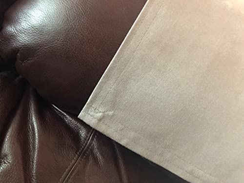 Recliner Headrest Cover Furniture Protector Chair Pad Suede-Stone Gray Size 14"Wx30"L For Living Room Office Chair Theater Seating Rv Lifestyle Media Room #TOP5