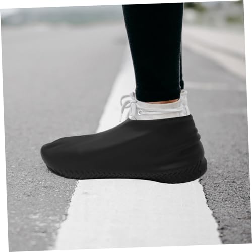 Fundas impermeables para calzado para hombre, fundas antideslizantes reforzadas para botas, cubrebotas para condiciones lluviosas, protector de calzado para actividades al aire libre miniatura 4