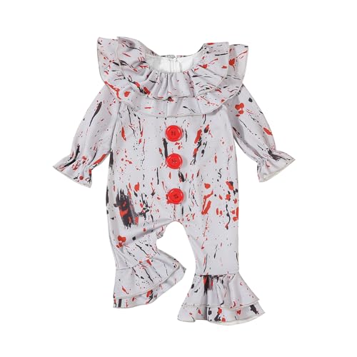 Coyciu Clown Costume for Toddler Girl Boy Halloween Costumes Joker Outfit Baby Toddler Halloween Clohthes 6M 12M 2t 3t 4t 5t