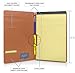 Legal Size Padfolio, 8.5 x 14 Inch Portfolio Folder for Legal Pad, Professional Padfolio for Job Interviews, Business Meetings, and Attorneys (Saddle Tan)