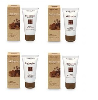 Die Erbolario – Meharees Creme Deodorant 50 ml – 4 Packungen sanft, straffende, nährend, empfindliche Haut, assorbiodori.