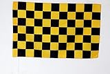 Material: Polyester 100D AZ FLAG Flagge Motorsport Weisse MIT ROTEM Kreuz 90x60cm - Formel 1 Fahne 60 x 90 cm Scheide für Mast - flaggen Top Qualität