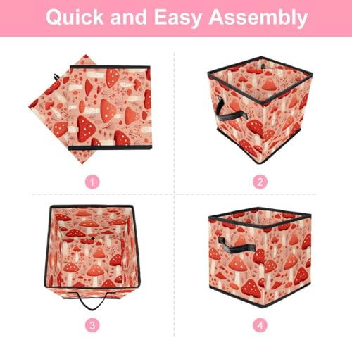 Cube organiseur durable de rangement pliable aux finitions cuir - 7