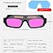 Automatic Darkening Dimming Welding Glasses Anti-glare Argon Arc Welding Glasses Welder Eye Protection Goggles Tools Equipment Working Accessories, 14.5x5.3cm
