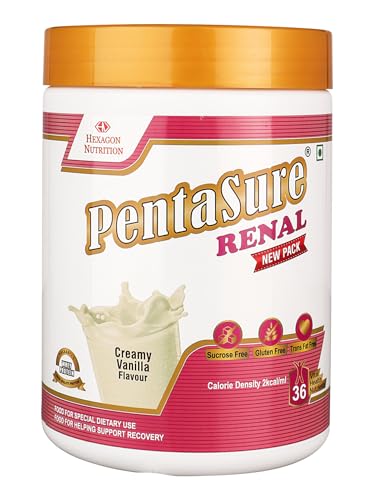 Image of PentaSure Renal Pre-Dialysis Care Nutritional Powder | Creamy Vanilla Flavor - 400g | High Calorie & Adequate Protein Supplement Drink | 13g Protein per 100g | Supports Renal Health, Energy & Recovery