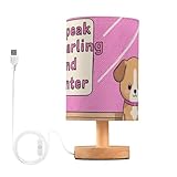 Tala Darling and Enter Cartoon Mignon Drôle Brun Chien Décoratif Nuit Vision Nocturne Dortoir Lampe pour Garçons Aesthetic Noche Couple Ni OS