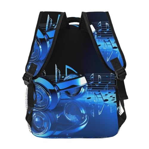 Sac à dos voyage ordinateur bleu décontracté idéal pour le bureau et les déplacements - 4