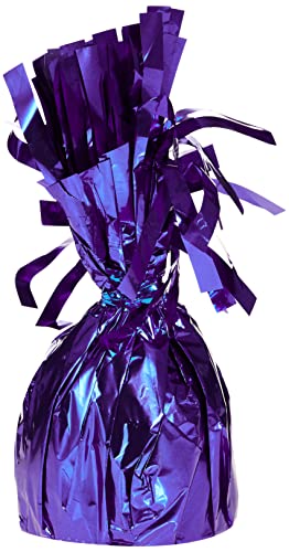 Image of Purple Foil Balloon Weight (4.5 inch x 2.25 inch) 1 Count, Adorable Party Essential For Parties & Events
