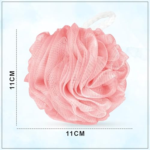 Image of GLUN High Cleansing Bath Large Loofah Sponge | Exfoliating Scrubber for Enhanced Lather & Smooth Skin Pack of 2