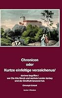 Chronicon Oder Kurtze Einfeltige Vorzeichenus 3883720380 Book Cover