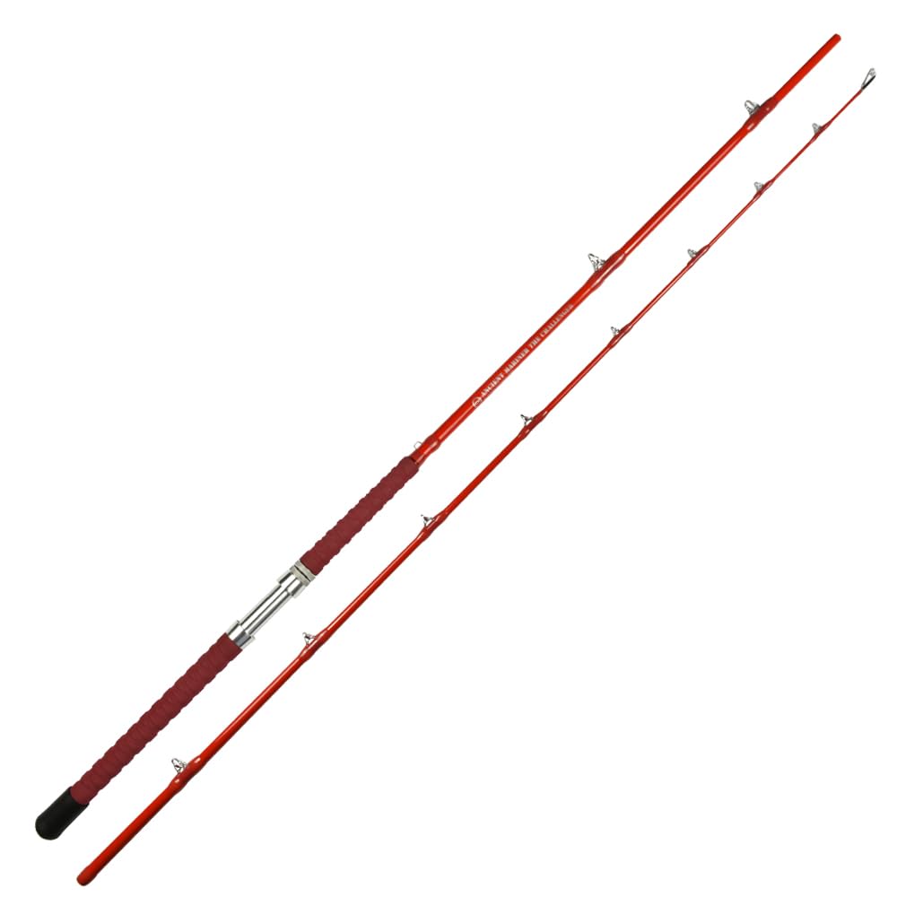 ANCIENT MARINER Catfish Fishing Rods 10' Two-Piece Glow in The Dark Ancient Mariner The Challenger Casting Rod, Heavy