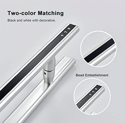Poignées push-pull poignées de porte alu argent noir intérieur extérieur - 6
