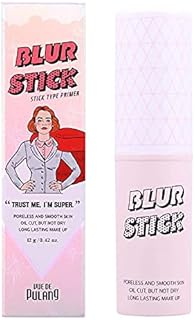 Korean Makeup Blur Stick Face Primer - Pore Minimizer and Reducer for Your Face - More Energetic Eyeshadow, Eyelid and Eye Details - With Hydrating Calamine Base for Oily Skin and Sensitive Acne Skin