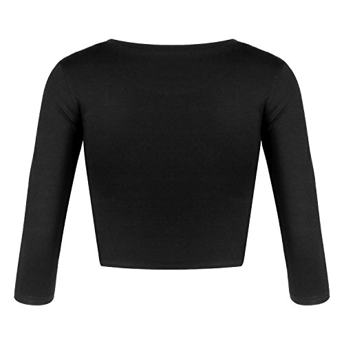 Women Slim Fit Basic Round Neck 3/4 Sleeve Casual Y2K Cute Yoga Crop Top Workout Shirts3