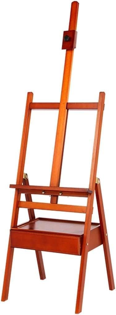 Easel Box Floor Easel, 5 Colors H-Frame Wooden Easel Kids and Adults Easel, with Art Storage Drawer,Canvas Art up to 100CM (A 44 * 43.5 * 153cm)