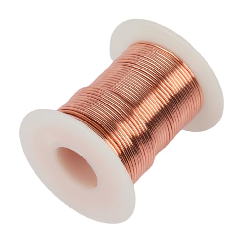 Marsred Reiner Kupferdraht, ø 1.3mmx20m 99,9% copper wire, T2 Blanker Kupferdraht, Basteldraht, Copper Wire für Schweißen, Experiment, Schmuck, DIY