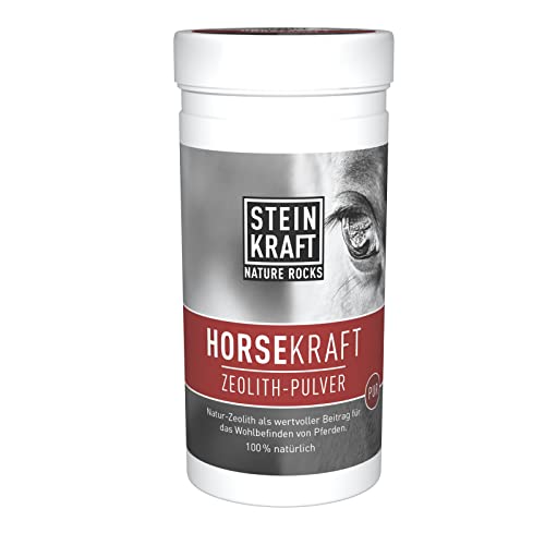 STEINKRAFT ZEOLITH Pulver für Pferde, 1kg, 24 μm, hoher Klinoptilolith-Anteil, natürliche Mineralien und Spurenelemente Cover