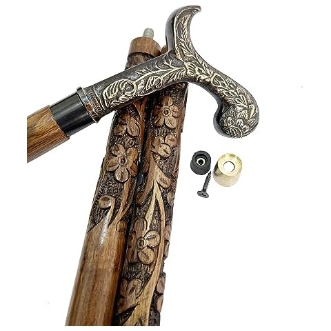 Brass Foldable Cane by Shaan Nautical Cover