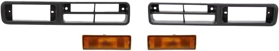 Turn Signal Lights Kit Front Fits Side Amber-Lens