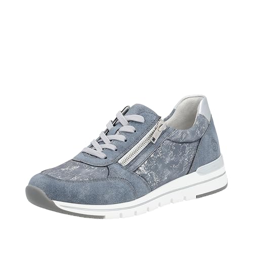 Remonte Baskets R6700 pour Femme, Adria Lightblue Silver Silver 13, 39 EU