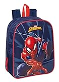 SPIDERMAN - Mochila Infantil, Mochila Niño, Mochila Escolar, Adaptable a Carro, Ideal para Guardería, Cómoda y Versátil, Calidad y Resistencia, 22x10x27 cm