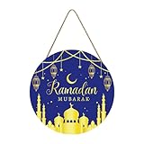 Placa de pared redonda de madera con diseño de castillo, letrero latino para puerta de vacaciones, decoración de pared (E)