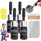2024 New Glass Repair Fluid,Cracked Glass Corrector Set,Cracks Gone Glass Repair Kit New Formula,Crack Glass Repair Kit,Nano Glass Repair Fluid,Windscreen Repair Resin Fix Scratches&Cracks (4)