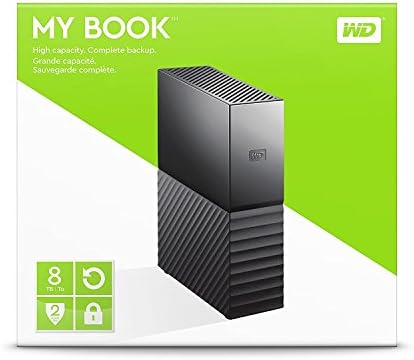 Western Digital 8TB My Book Desktop External Hard Drive, USB 3.0, External HDD with Password Protection and Backup Software - WDBBGB0080HBK-NESN - 3